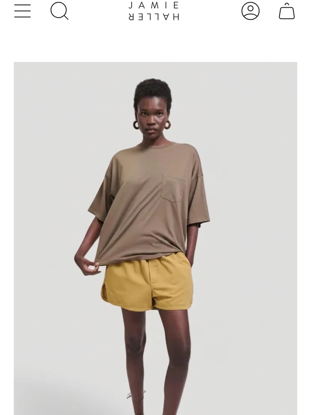 Jamie Haller Pocket Tee in Loden